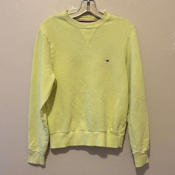 Tommy Hilfiger Men's Light Yellow Crewneck Sweater - Picture 1 of 3